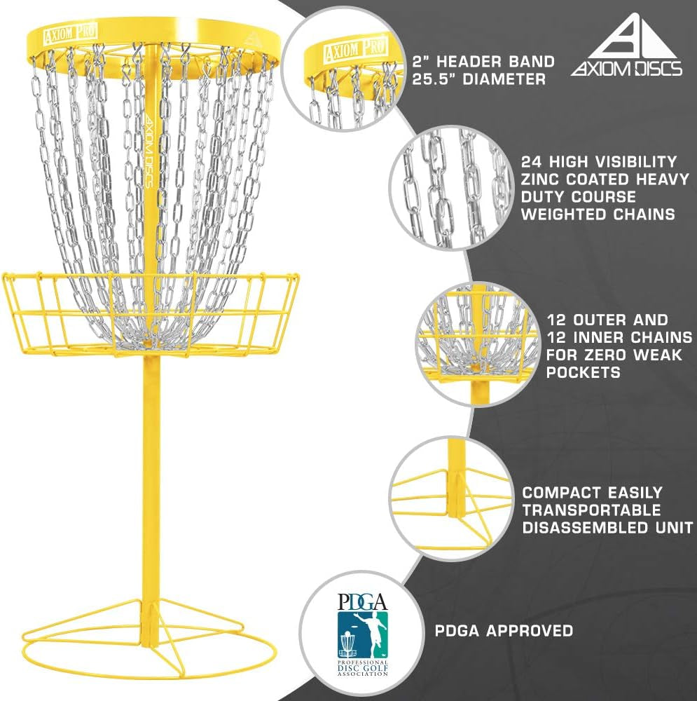 Pro 24-Chain Disc Golf Basket